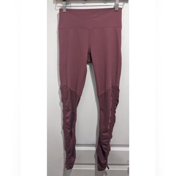 Fabletics | Cashel Foldover PureLuxe Legging in Dark Rouge - Picture 2 of 9